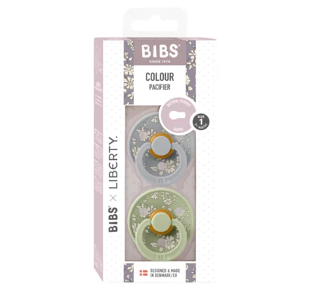 BIBS 2 pk Liberty sut, str 1 capel / sage mix