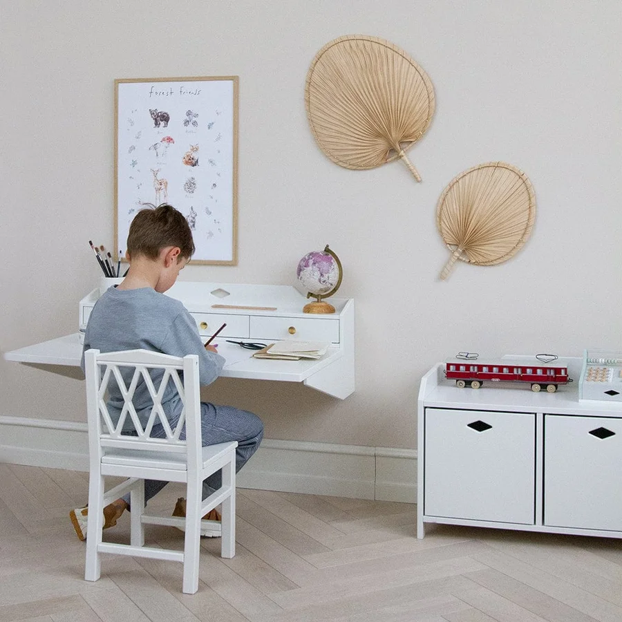 Cam Cam Luca væghængt skrivebord, Hvid