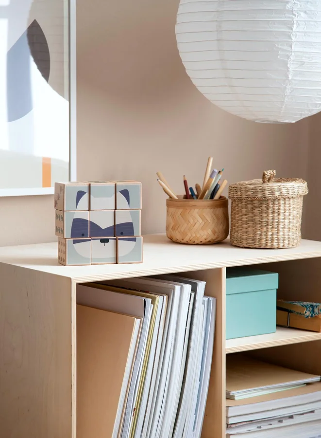 Sebra klodspuslespil i træ