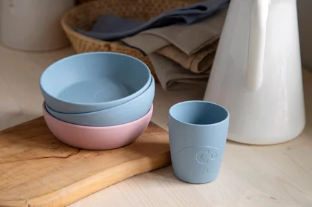 Sebra 2-pak MUMS skåle, Powder Blue