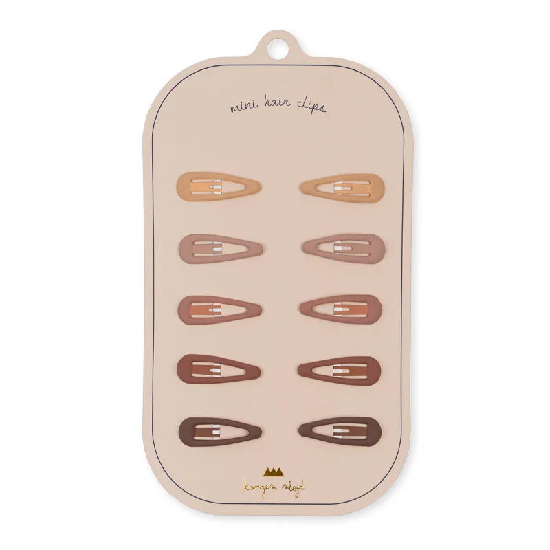 Konges Sløjd 10-pak Mini Hårspænder, Rosie Shade