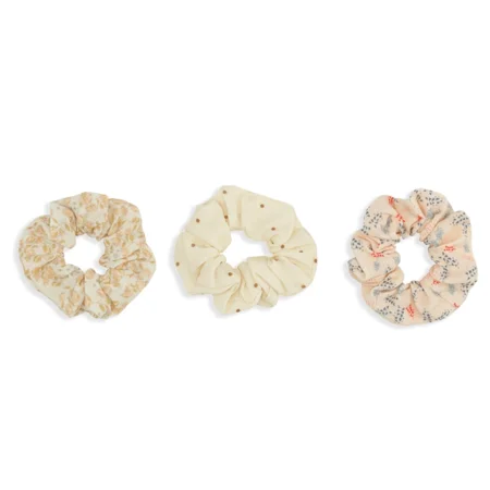 Konges Sløjd Kiki 3-pak scrunchies stor, mix print