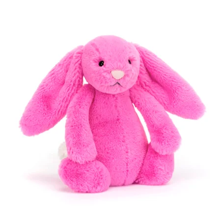 Jellycat Bashful kanin, hot pink lille 18 cm