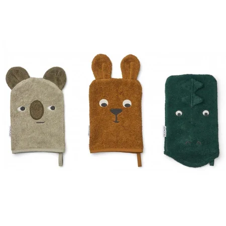 Liewood 3-pak vaskeklude, Aussie Multi mix