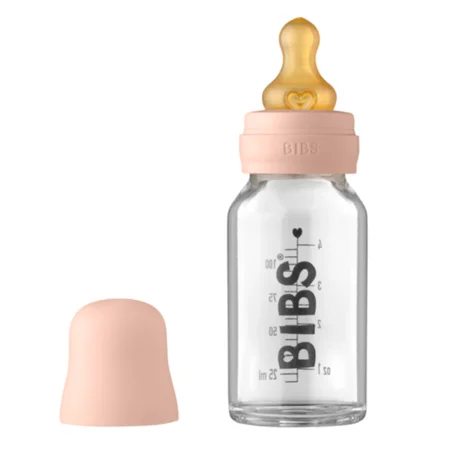 Bibs sutteflaske 110 ml, Complete set - Blush