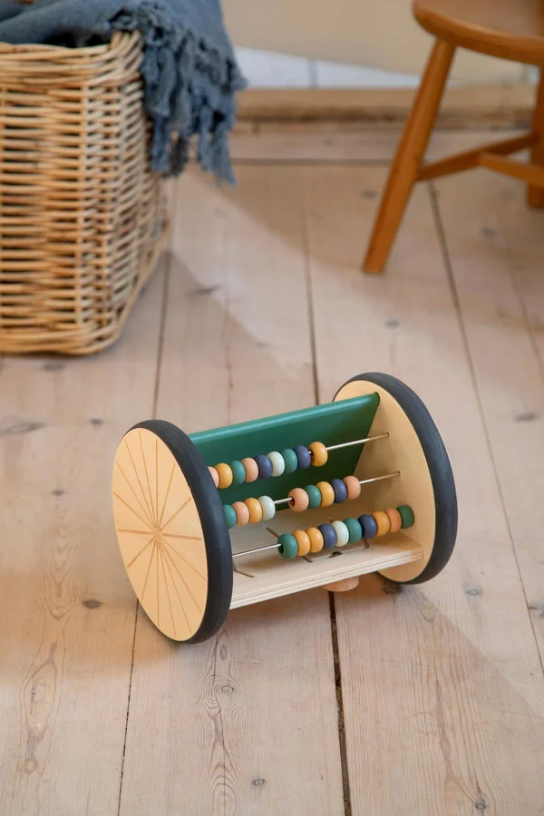 Sebra aktivitetsrullespejl i træ, Woodland