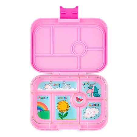 Yumbox Original Madkasse M. 6 Rum, Power Pink/Unicorn Tray