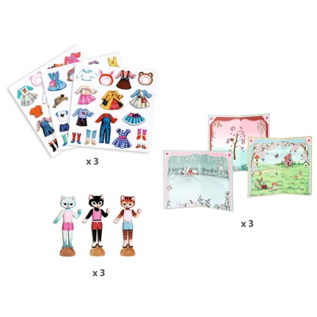 Djeco Kreativ collage, Den lille garderobe