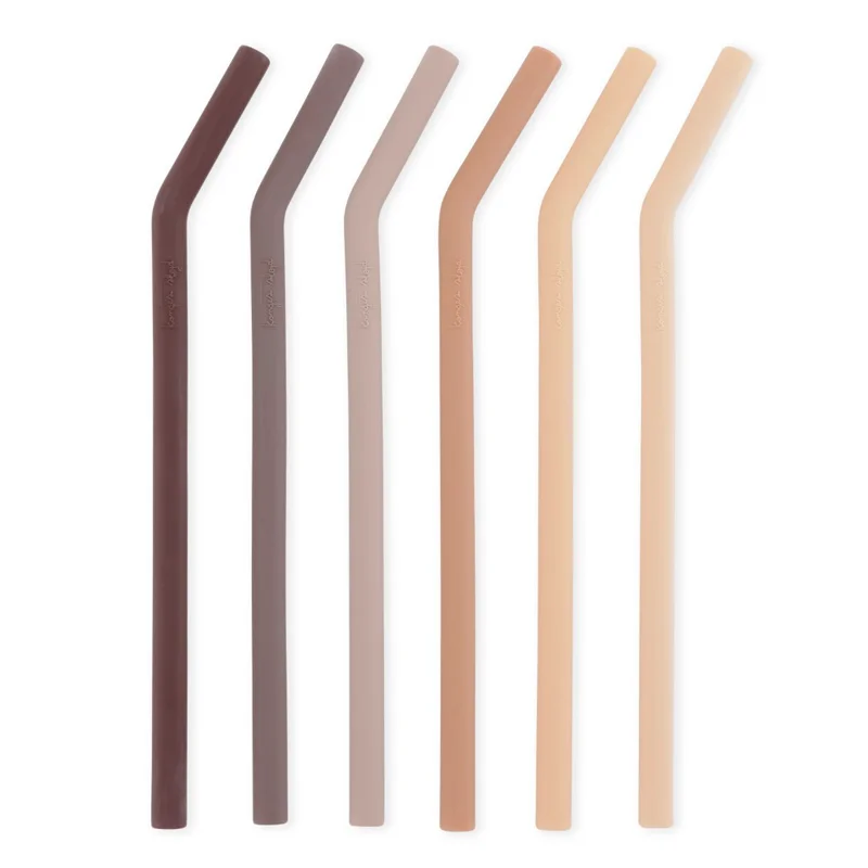 Konges Sløjd Silikone Sugerør, Lilac Mix