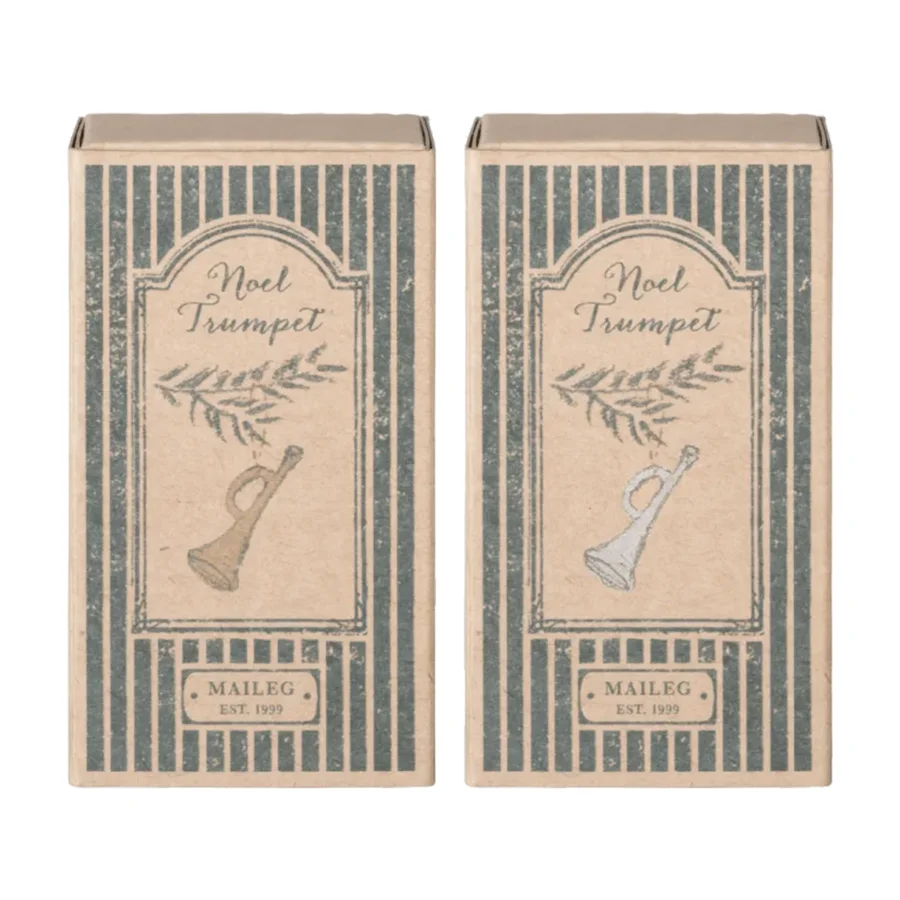 Maileg metal ornament, trompet ass