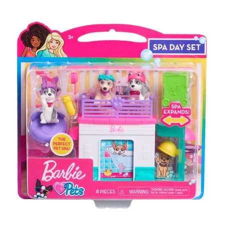 Barbie kæledyr spa legesæt