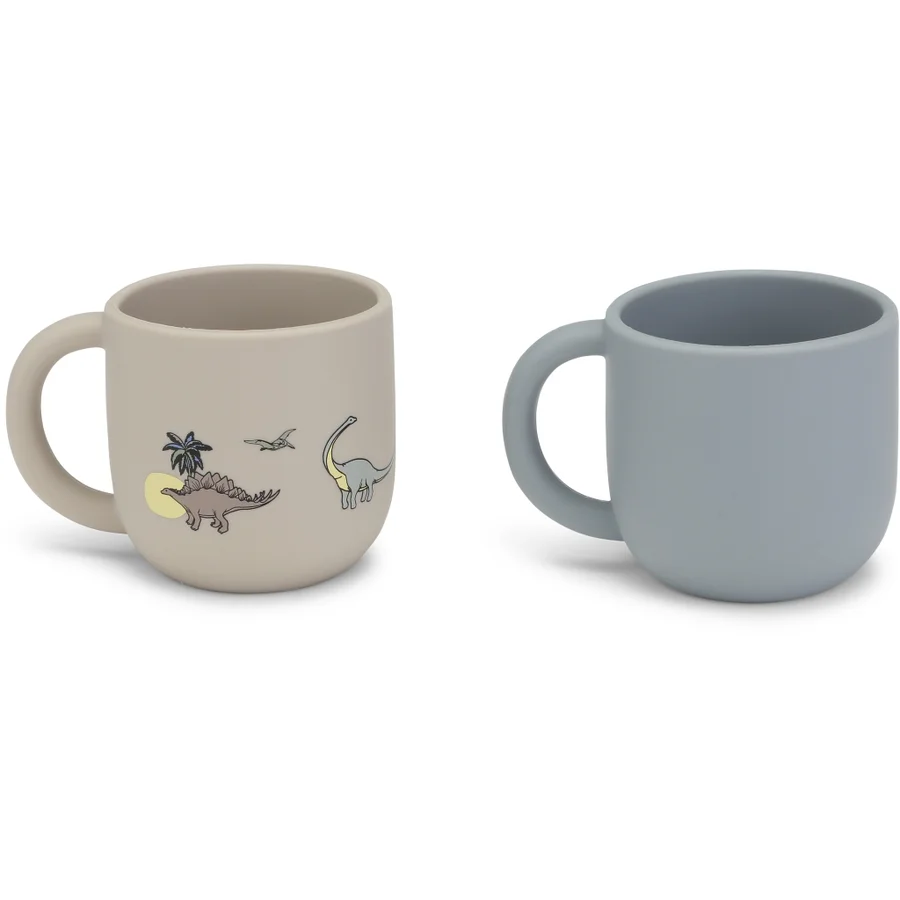 Konges Sløjd 2-pak kopper m.hank, dino