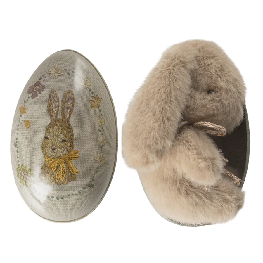 Maileg mini kanin plys, cream peach