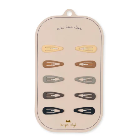 Konges Sløjd 10-pak Mini Hårspænder, Blue Shades