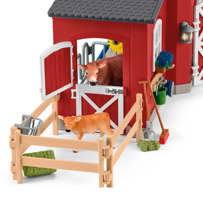 Schleich rød bondegård