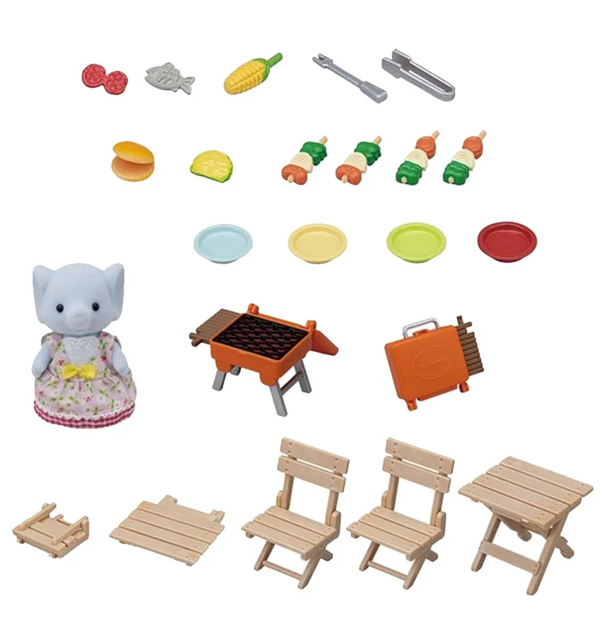 Sylvanian Families, skovturssæt og elefant pige