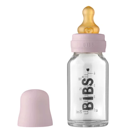 Bibs sutteflaske 110 ml, Complete set - Dusky Lilac