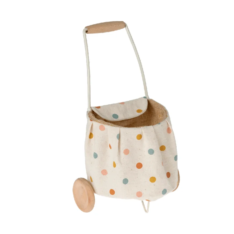 Maileg trolley, mini - multi prikker