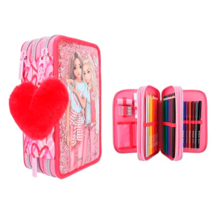 TOPModel Trippel penalhus ONE LOVE, med plys hjerte