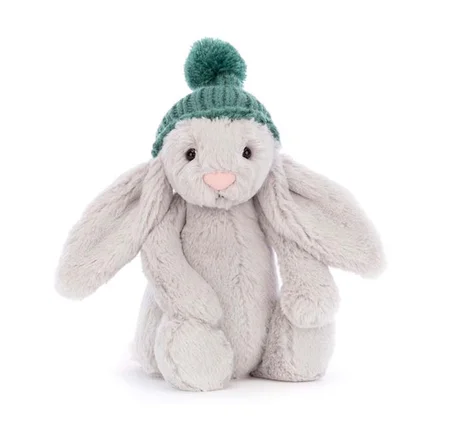 Jellycat Bashful kanin, SIlver m/hue 18 cm