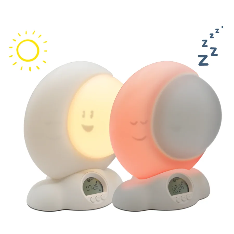 Kidymoon natlampe m.stå-op visning