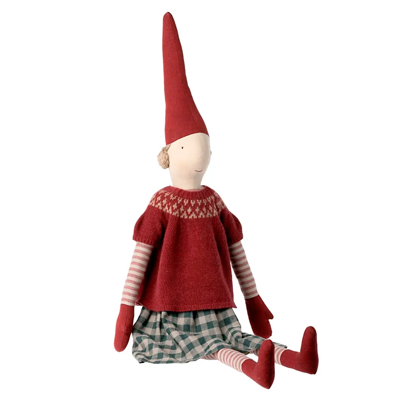 Maileg nissepige m.ternet kjole, Hilda mega 105 cm