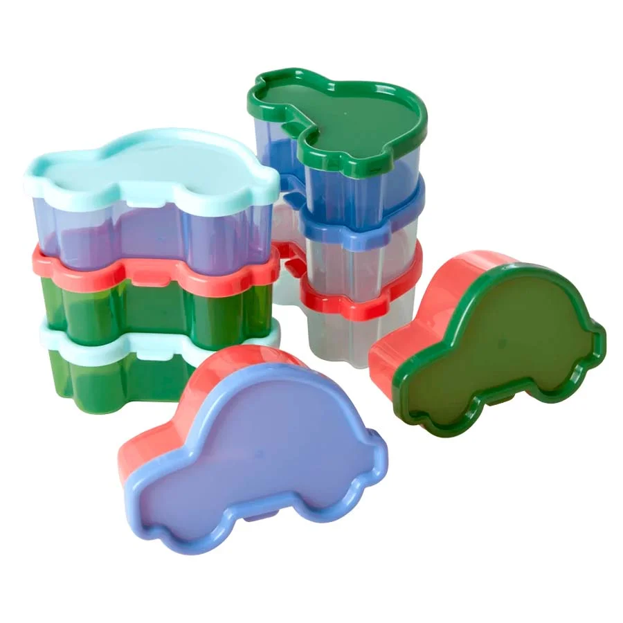 Rice små bøtter med låg, 8 stk ass. - Multi