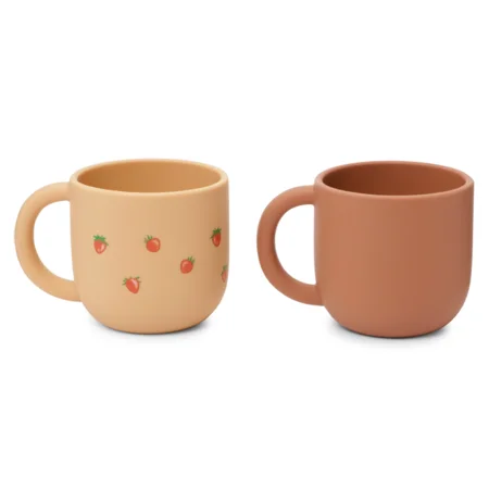 Konges Sløjd 2-pak silikone-kopper, Strawberry