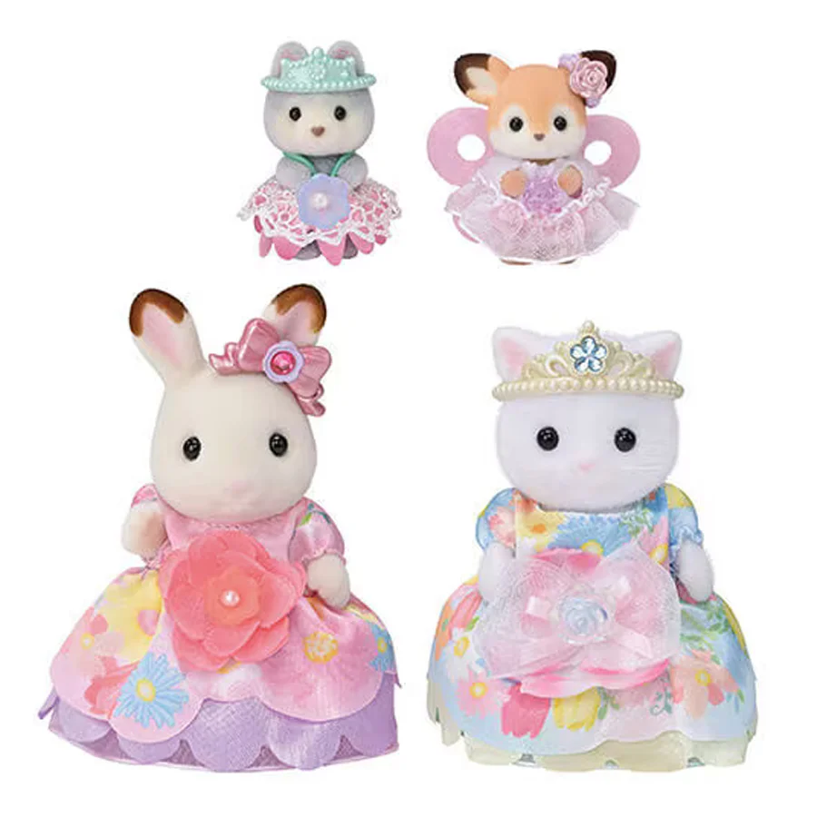 Sylvanian Blomstrende Prinsessesæt, 4 Figurer