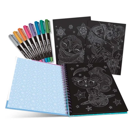 Nebulous Star Black pages coloring book, Isadora