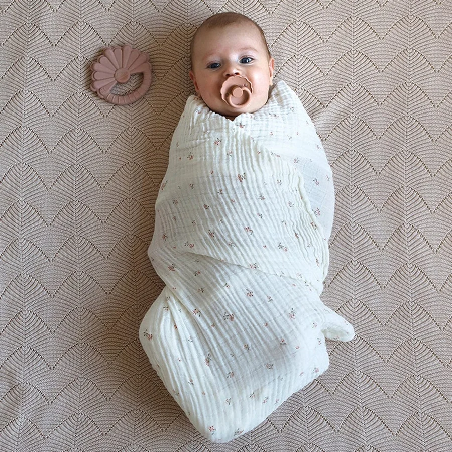 Cam Cam muslin babysvøb, Poppies