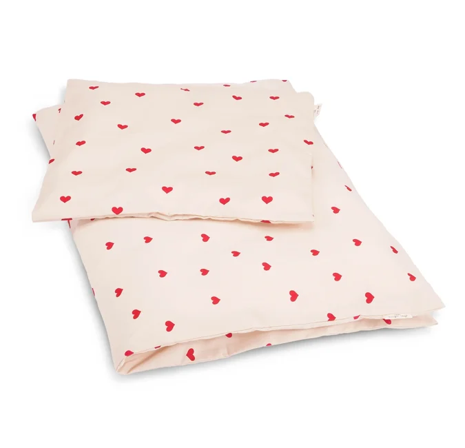 Konges Sløjd baby sengetøj, Amour rouge