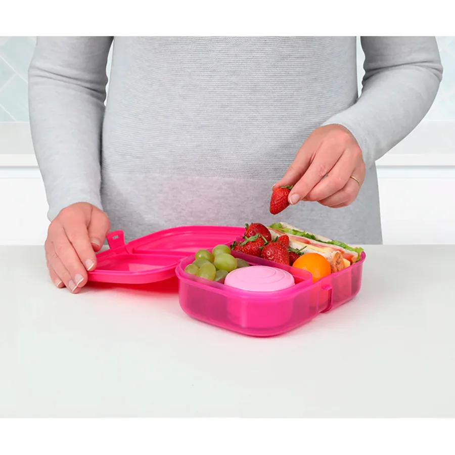 Sistema opdelt madkasse inkl. bæger, Cherry Blossom