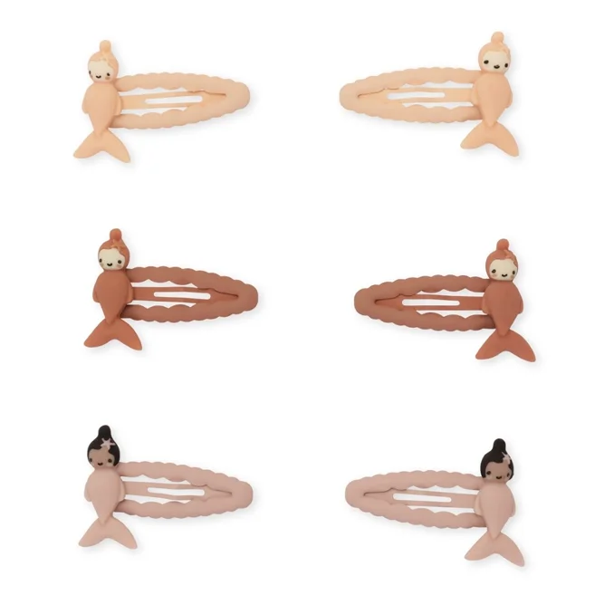 Konges Sløjd 3-pak hårspænder, mermaid