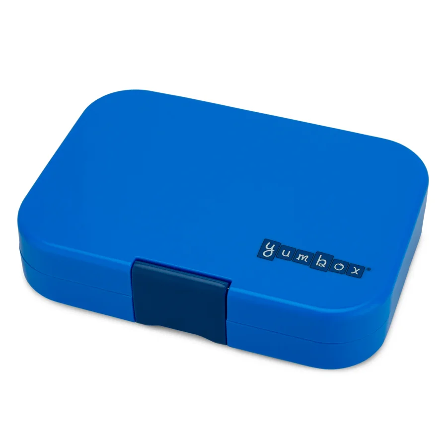 Yumbox Panino madkasse m 4 rum, surf blue-polar blue tray