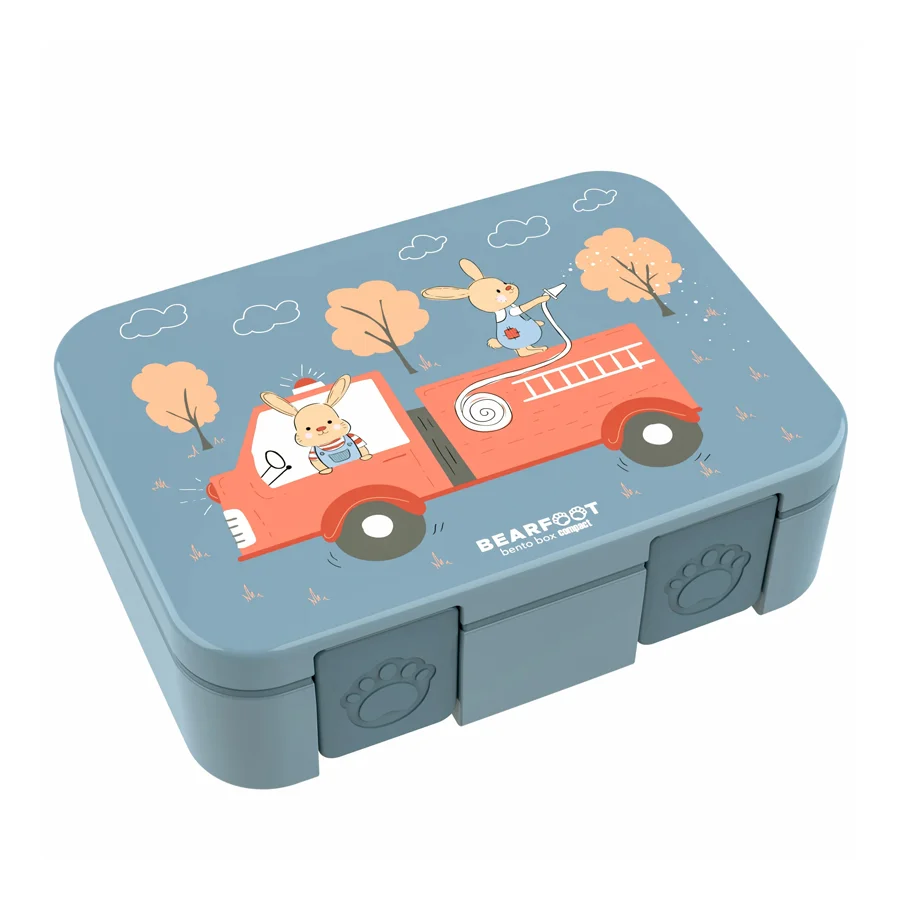Bearfoot Bento COMPACT Madkasse, 1L - Blå Brandvæsen