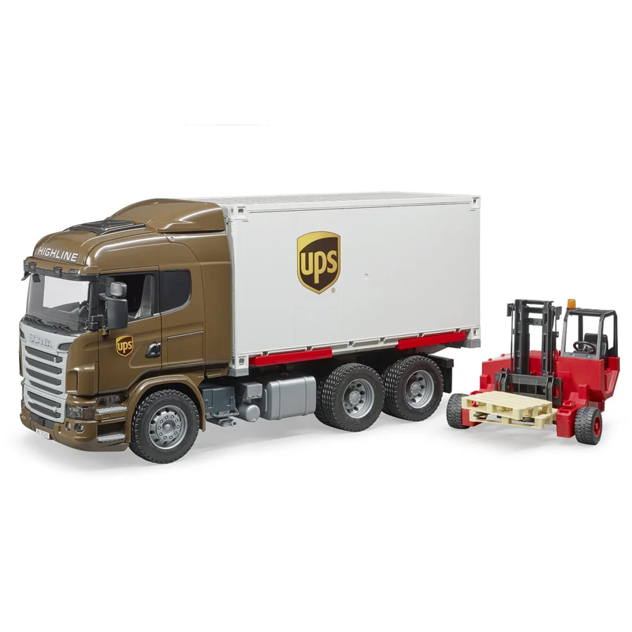 Bruder Scania R-Series UPS logistics fragtlastbil