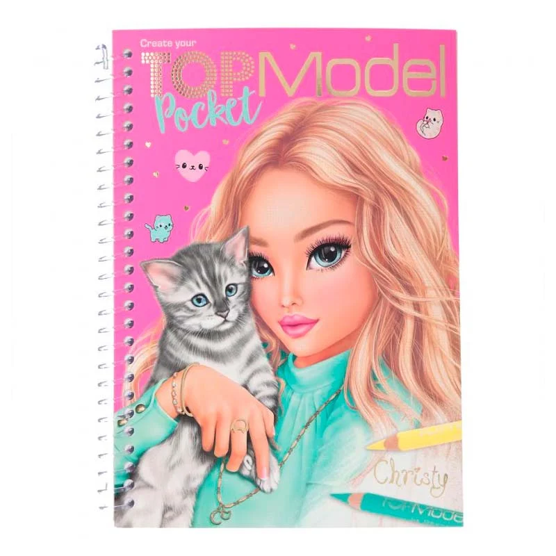 TOPModel Lommemalebog, pink