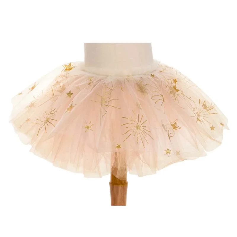 Great Pretenders Glitrende stjerne strutskørt, 4-6 år white/gold