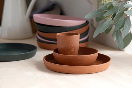 Sebra 2-pak MUMS tallerkener, Dark Amber