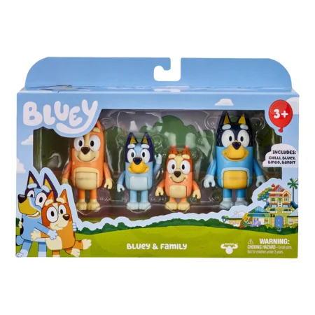 Bluey 4-pak figurer