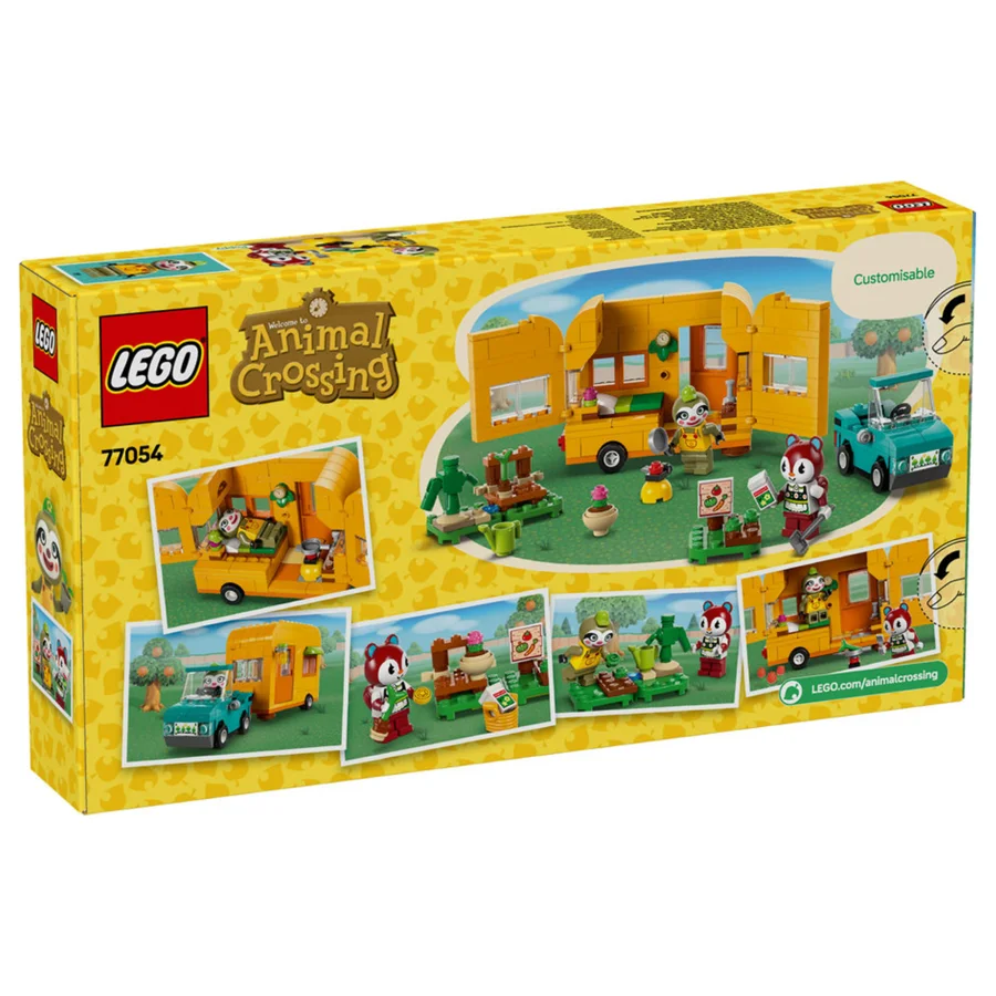 LEGO® Animal Crossing, Leif med campingvogn og havebutik