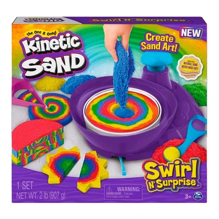 Kinetic sand swirl N' Surprise