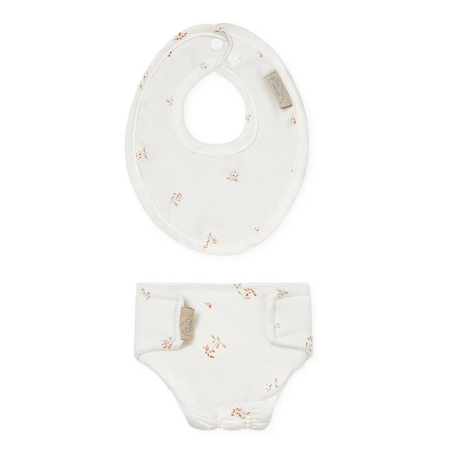 Cam Cam dukketøj, hagesmæk og ble - Poppies