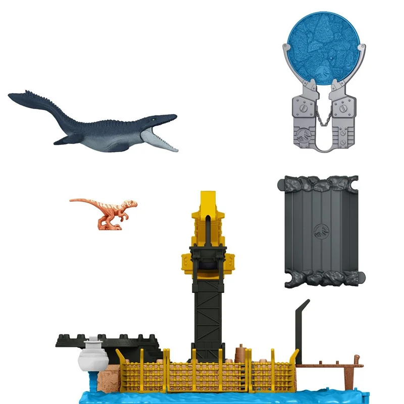 Jurassic World legesæt m. mini figurer, Mosasaurus Mayhem
