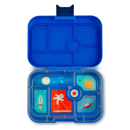 Yumbox Original madkasse m. 6 rum, Neptune Blue - Rocket tray