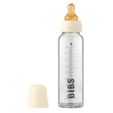 Bibs sutteflaske 225 ml, Complete set - Ivory