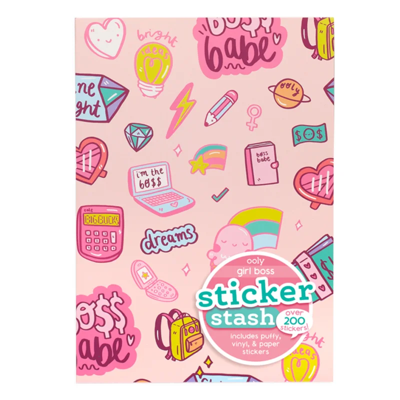 Ooly sticker stash, Girl Boss