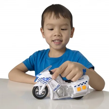 Teamsterz Politimotorcykel med lys og lyd