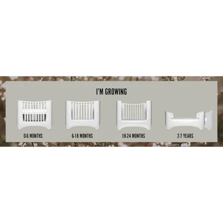 Leander Classic baby- og juniorseng, hvid